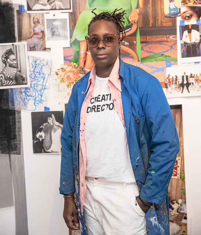 L’artiste Mickalene Thomas, à New York, en 2021.