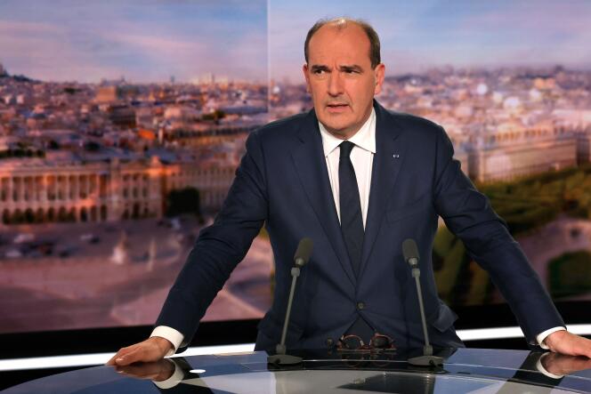 Jean Castex sur le plateau de TF1, le 30 septembre 2021.