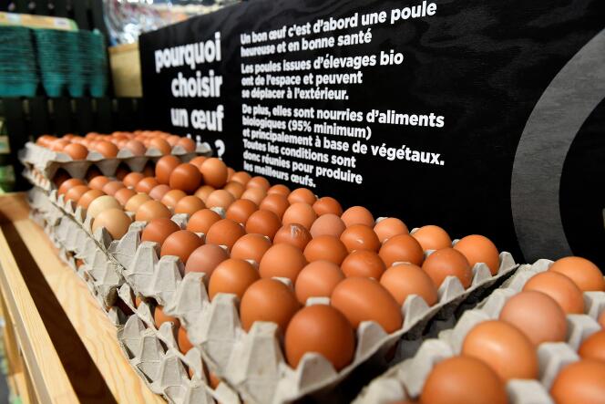 Dans un supermarché bio, à Saintes (Charente-Maritime), en 2018.
