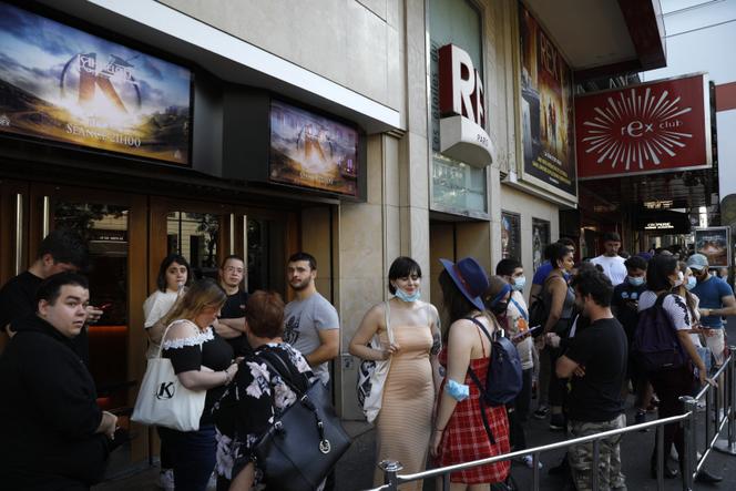 Lors de la première de « Kaamelott », au cinéma Grand Rex, à Paris, le 20 juillet 2021.