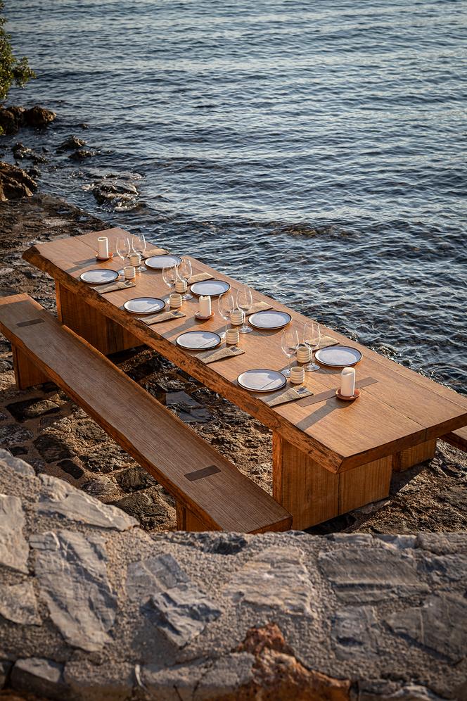 Une table éphémère à Kaplankaya, en Turquie.