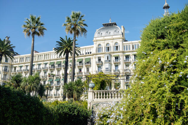 Vue de la façade du Régina, à Nice, le 20 septembre 2021.