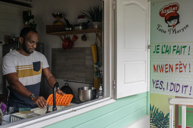 Johan Siétot est retourné vivre en Martinique en 2014. Ici à Lamentin (Martinique), le 27 septembre 2021.