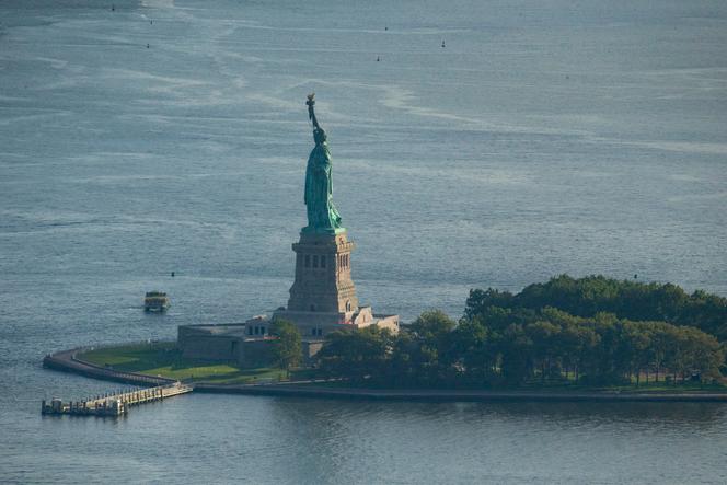 Vue aérienne de New York, le 5 août 2021.
