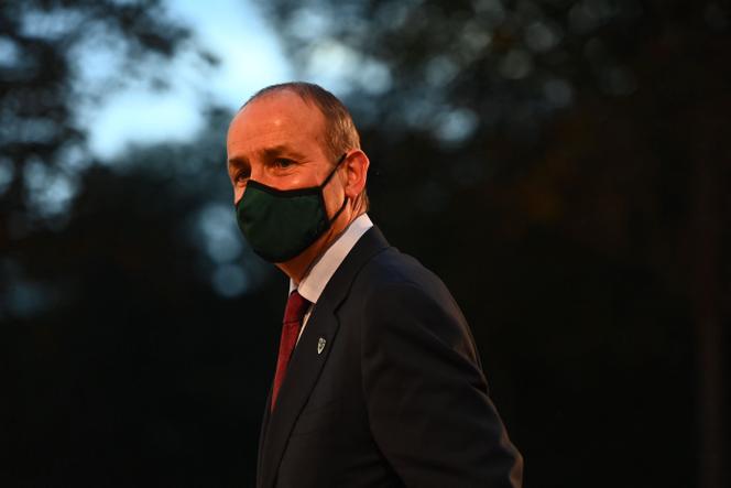 Le premier ministre irlandais, Micheal Martin, à Kranj (Slovénie), le 5 octobre 2021.