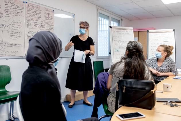 Réunion d'équipe de Santé commune, à Vaulx-en-Velin (Rhône), le 14 septembre 2021.