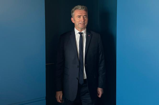 Le général Christophe Gomart, directeur de la sécurité, des risques et du management de crise pour Unibail-Rodamco-Westfield, dans les locaux de l’agence Majorelle, à Paris, le 7 octobre 2021.