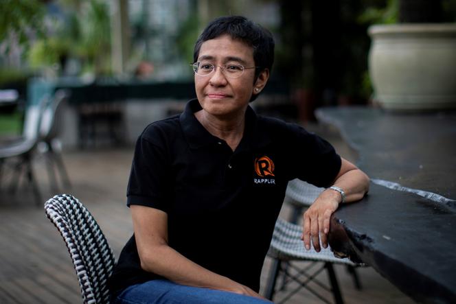 Maria Ressa, co-winner of the Nobel Peace Prize in 2021, in Taguig City (Philippines), October 9, 2021.