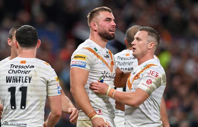 Mike McMeeken (Catalan Dragons), after scoring his team's only try against St Helens, Saturday, October 9, in the lost Super League final (12-10).