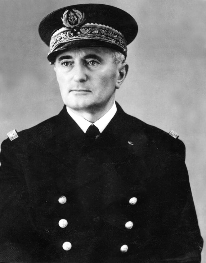 Portrait non daté de l'amiral François Darlan (1881-1942).