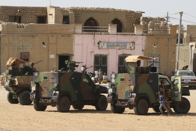 Les forces françaises de l’opération « Barkhane », à Tombouctou (Mali), le 29 septembre 2021.