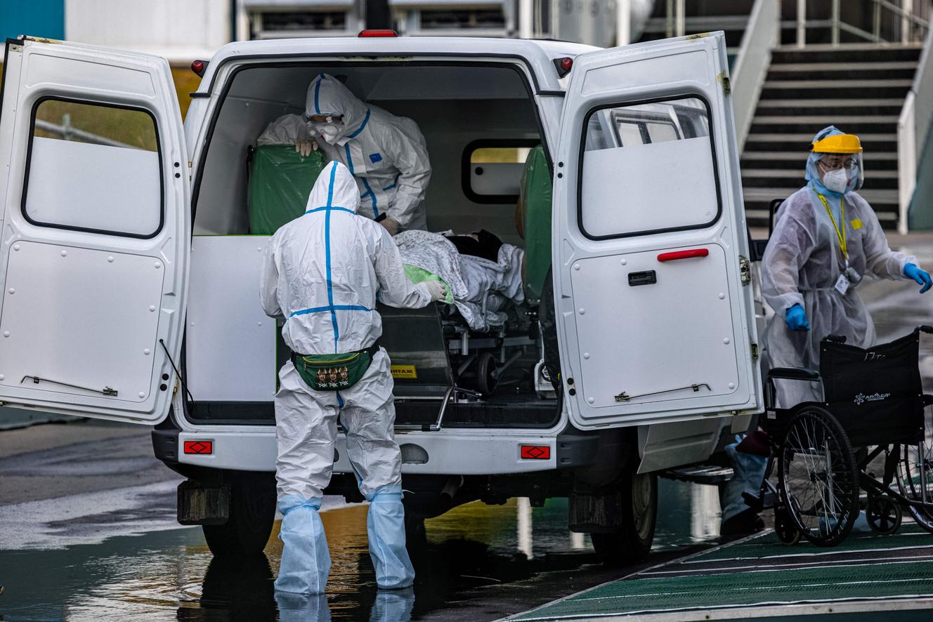 At the Kommunarka hospital, near Moscow, on October 15, 2021.