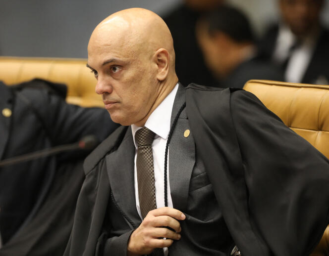Le juge Alexandre de Moraes au Tribunal suprême fédéral, Brasilia, le 4 avril 2018.