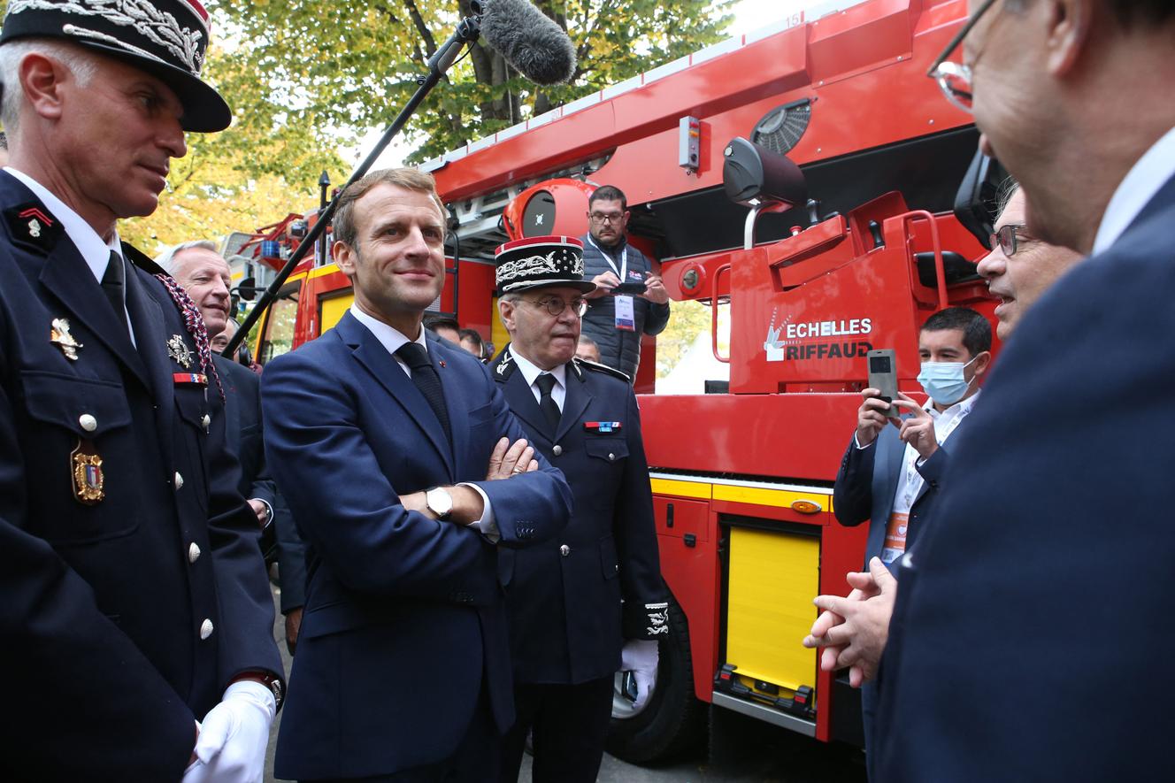 Emmanuel Macron, in Marseille, October 16, 2021.