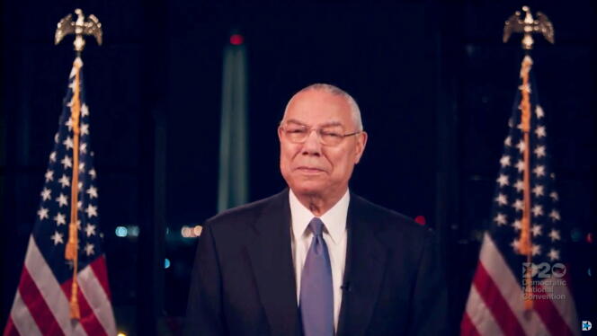 Former U.S. Secretary of State Colin Powell, August 18, 2020.