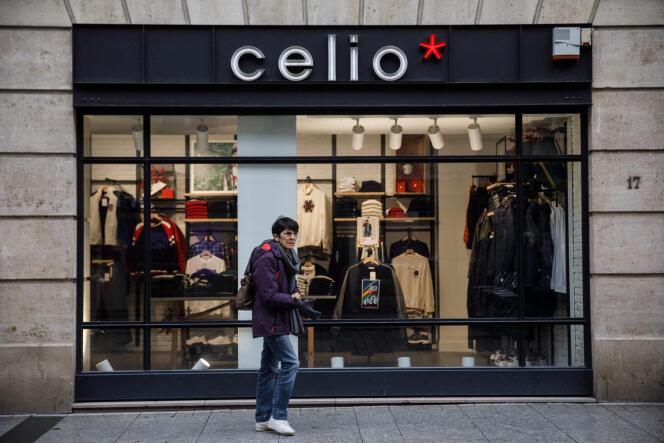 Un magasin Celio, à Caen, en novembre 2019.