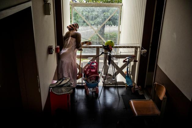 Dans un hôtel social, en banlieue toulousaine, le 30 septembre 2021.