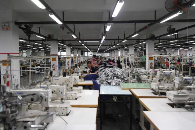 L’usine de fabrication de vêtements de Maxport à Hanoï, au Vietnam, le 21 septembre 2021.