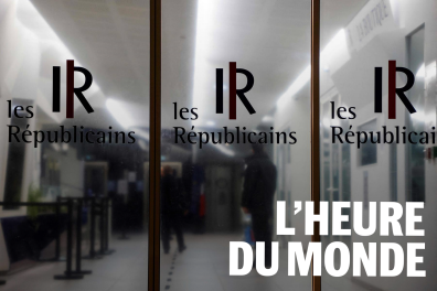 This photograph shows the entrance of the French right wing party Les Republicains' headquarter, in Paris, on October 19, 2021.