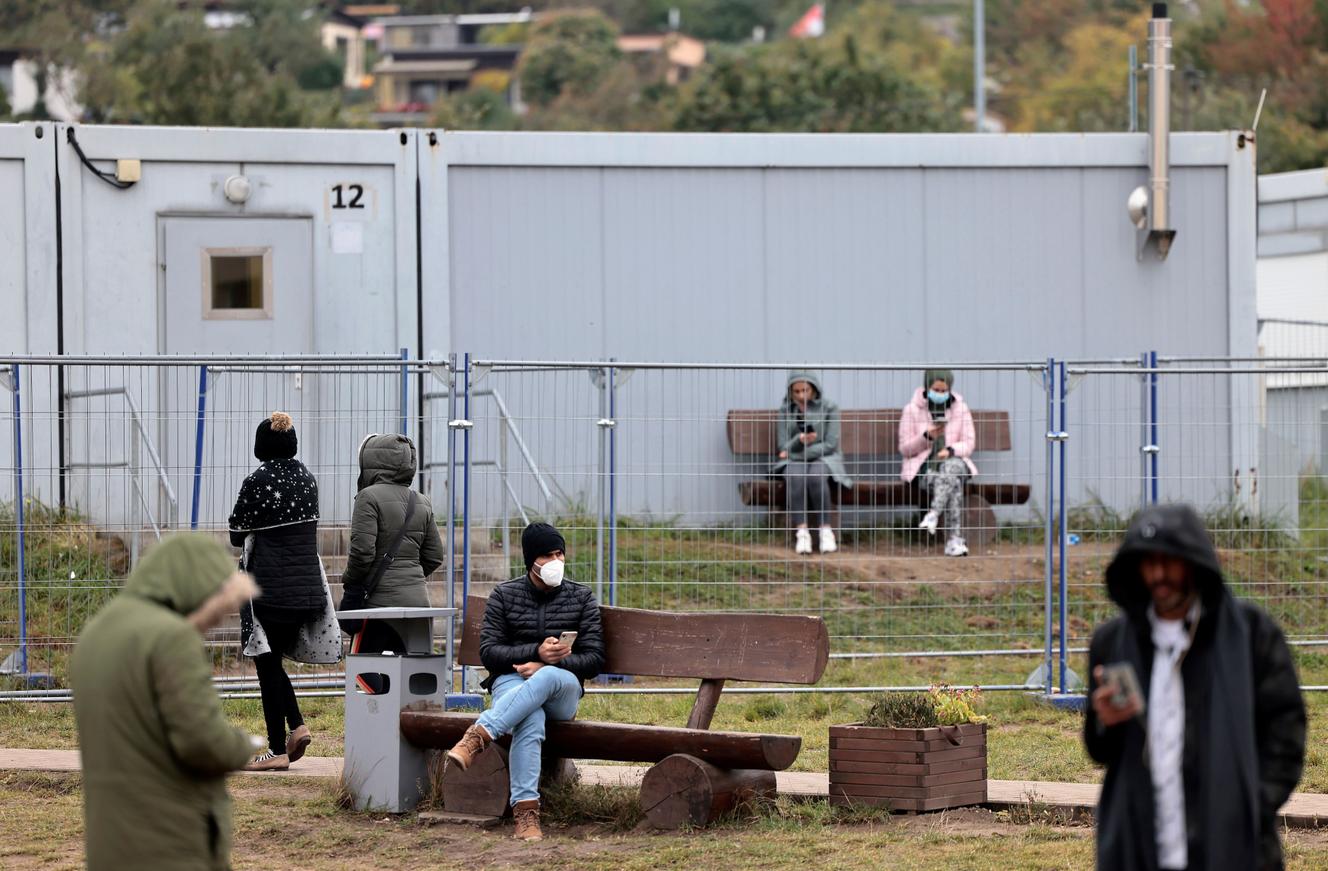W centrum Eisenhutenstadt 14 października 2021 r.