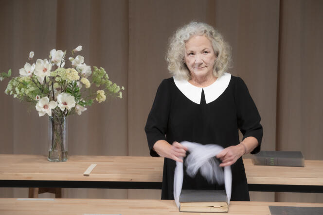 Catherine Hiegel, le 14 octobre 2021, au Théâtre du Petit Saint-Martin, à Paris.