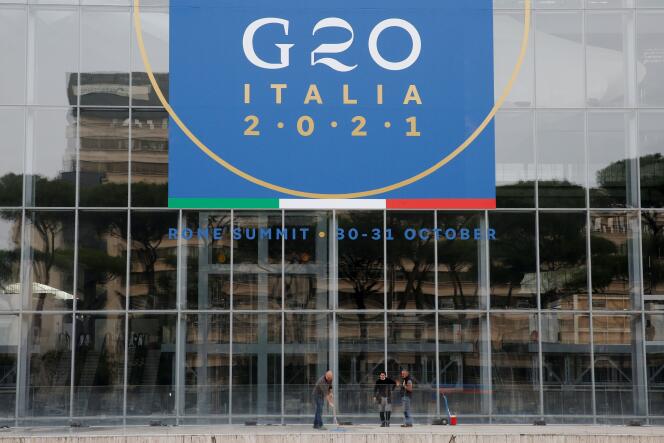 Le centre de convention « La Nuvola », qui accueillera le sommet du G20 les 30 et 31 octobre 2021, à Rome, le 22 octobre 2021.