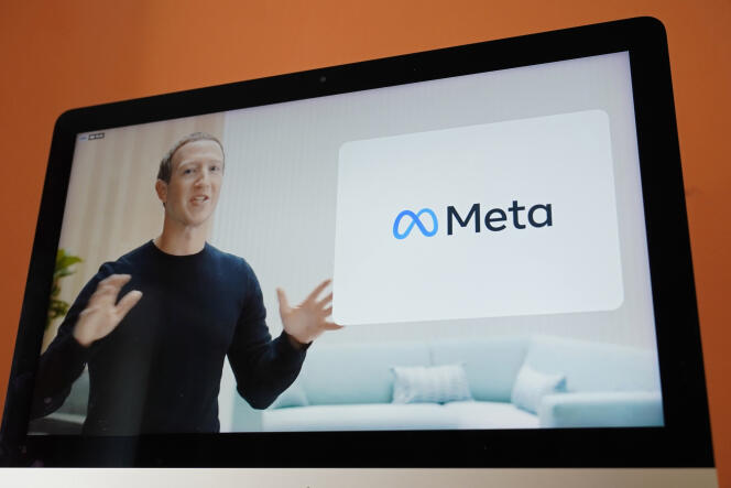 Mark Zuckerberg dévoile Meta, le nouveau nom du groupe Facebook, le 28 octobre 2021.