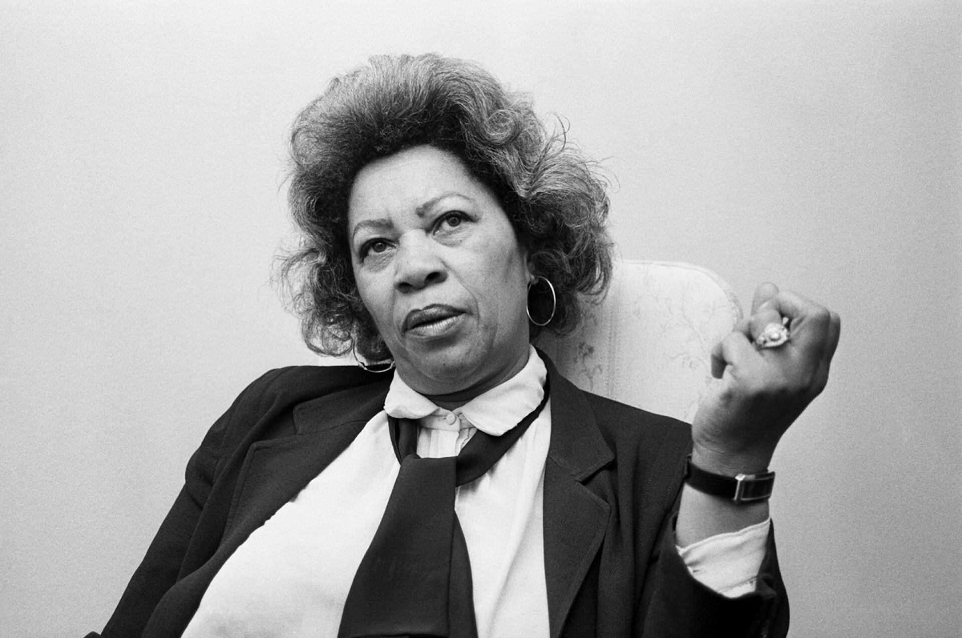 La Prix Nobel de littérature Toni Morrison (1931-2019), en 1985, à Albany (New York). Bettmann/Getty Images