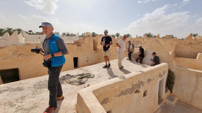 European tourists in Ghadames, Libya on October 19, 2021.
