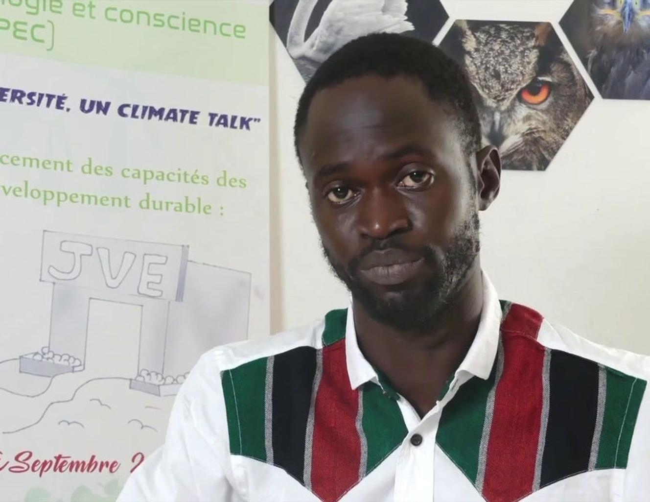 Djiby Niang, directeur de la branche sénégalaise de l’association Jeunes volontaires pour l’environnement.