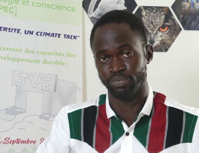 Djiby Niang, directeur de la branche sénégalaise de l’association Jeunes volontaires pour l’environnement.