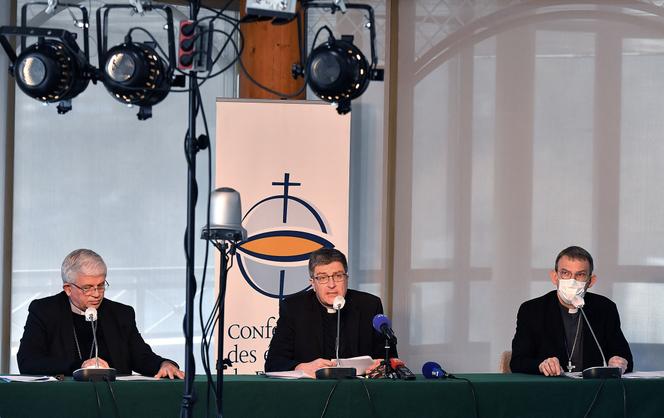 During the spring plenary assembly of the bishops of France, in Notre-Dame de Lourdes (Hautes-Pyrénées), in March 2021.