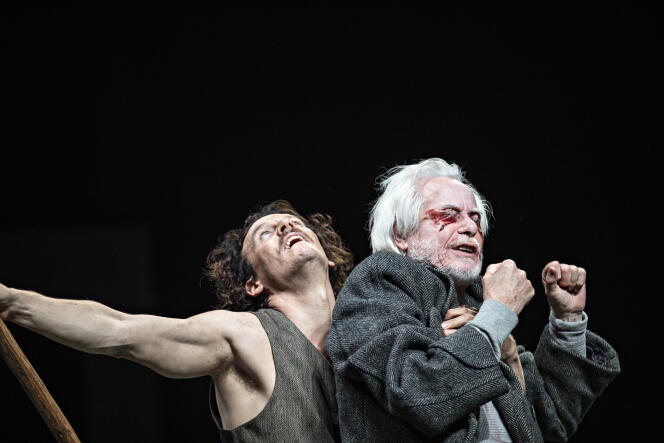 Thibault Vinçon et Jacques Weber dans « Le Roi Lear », de Shakespeare.