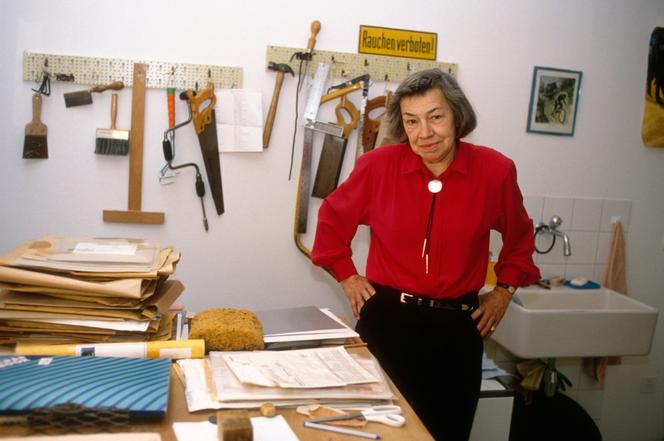 L’écrivaine américaine Patricia Highsmith, à Locarno (Suisse), en 1989.
