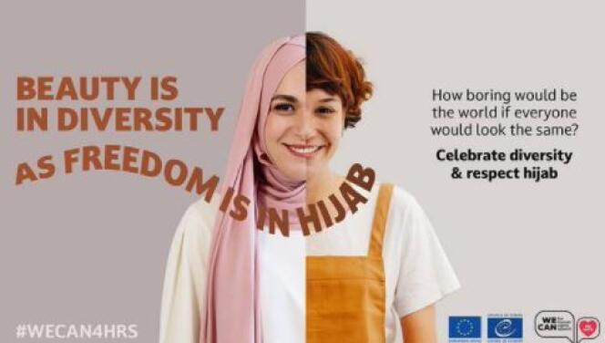 La campagne du Conseil de l’Europe, qui se demande : « How boring would be the world if everyone would look the same ? » (« Le monde ne serait-il pas ennuyeux si tout le monde se ressemblait ? »)