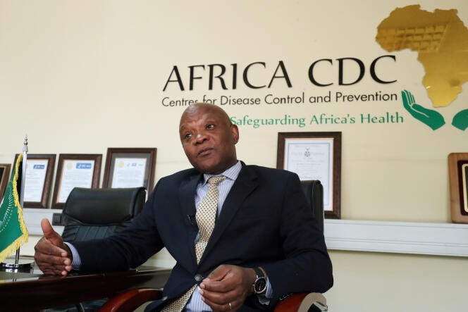 Le virologue camerounais John Nkengasong à Addis-Abeba, le 11 mars 2020, d’où il dirige les Centres de prévention et de contrôle des maladies de l’Union africaine.