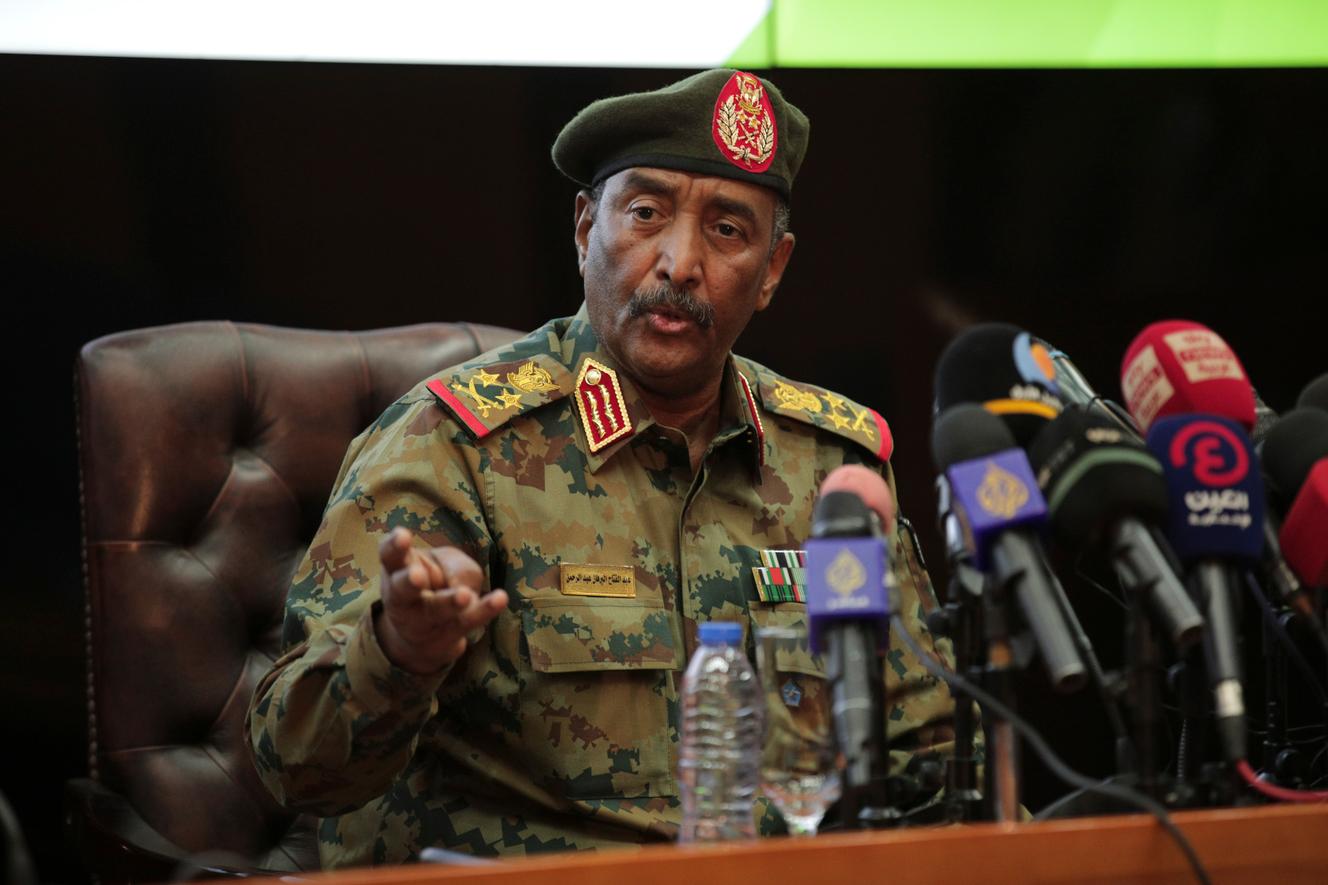 General Abdel Fattah Al-Bourhane, in Khartoum, October 26, 2021.