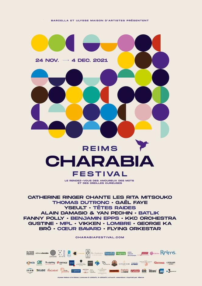 Poster Festival Charabia, di Reims.