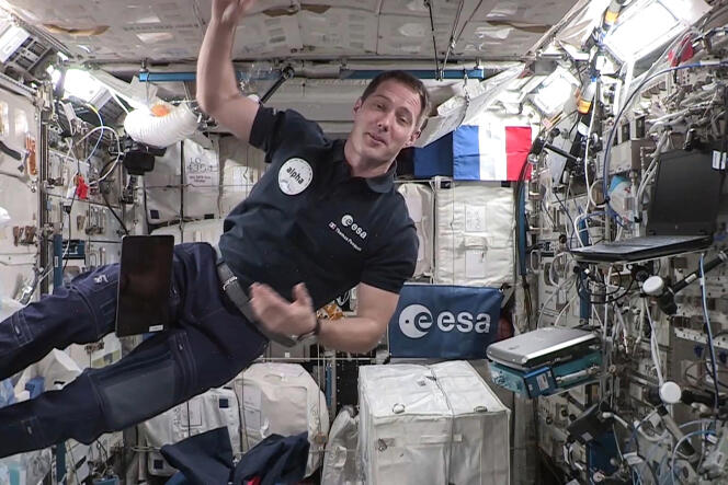 Thomas Bisquet, 3. September 2021, an Bord der Internationalen Raumstation.