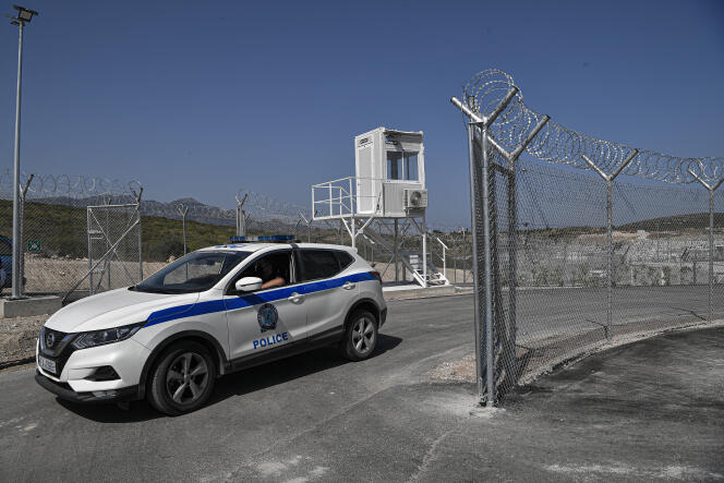 The secure camp for migrants on the island of Samos (Greece), September 18, 2021.