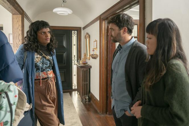 From left to right, Bilal Baig, Gray Powell and Grace Lynn Kung in the series 