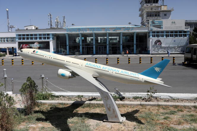 L’entrée de l’aéroport international de Kaboul,le 5 septembre 2021.