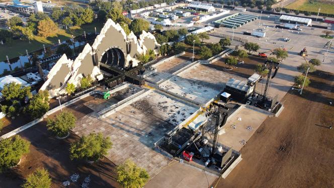 The Astroworld Festival stage in Houston on November 7, 2021.