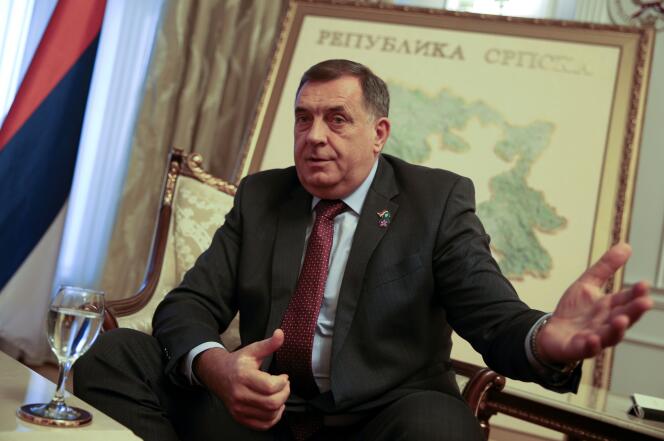 Milorad Dodik, member of the Presidency of Bosnia and Herzegovina, in Banja Luka (Bosnia and Herzegovina), on November 11, 2021.