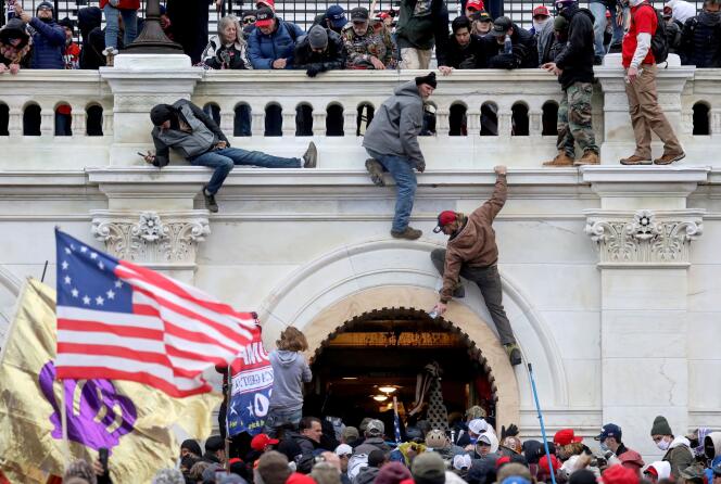 Attack on the Capitol by supporters of Donald Trump, January 6, 2021.