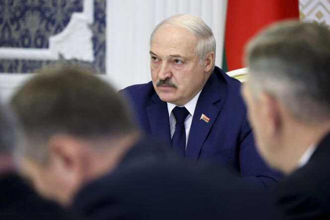 Le président biélorusse, Alexandre Loukachenko, à Minsk, le 11 novembre 2021.