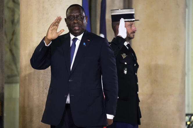 Le président sénégalais, Macky Sall, à Paris, le 11 novembre 2021.