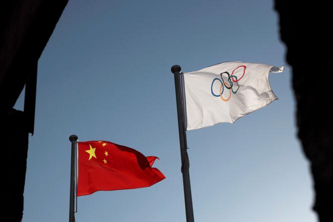 Au siège du Comité d’organisation des Jeux olympiques et paralympiques d’hiver de 2022 à Pékin, le 12 novembre 2021.