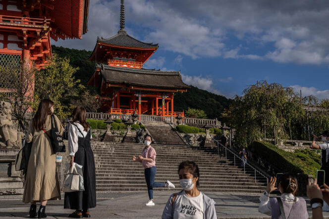 Le temple Kiyomizu, à Kyoto, le 14 octobre 2021.