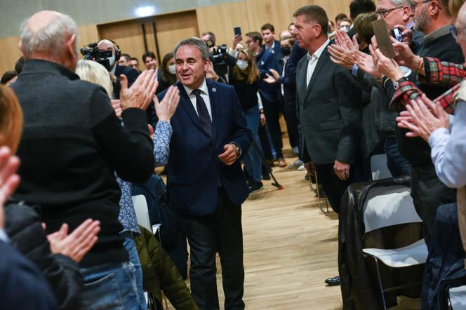 Xavier Bertrand, presidential candidate, during a public meeting in Marcq-en-Barœul (North), on November 10.